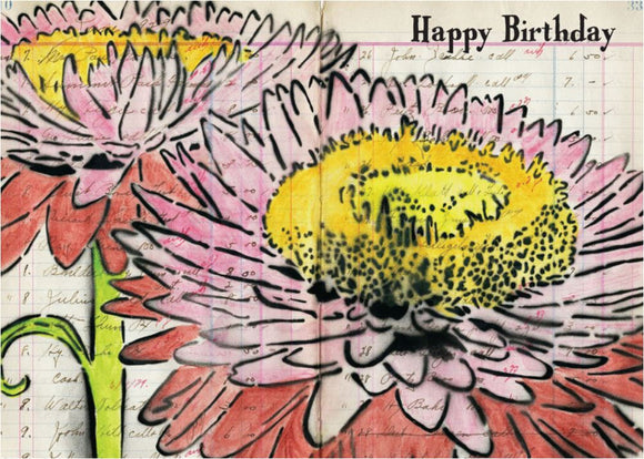Strawflowers Birthday Card from Artists to Watch