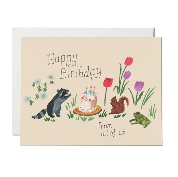Birthday Critters Greeting Card from Red Cap Cards