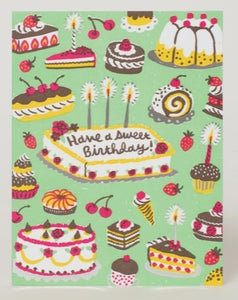 Birthday Sweets Greeting Card by Egg Press Manufacturing