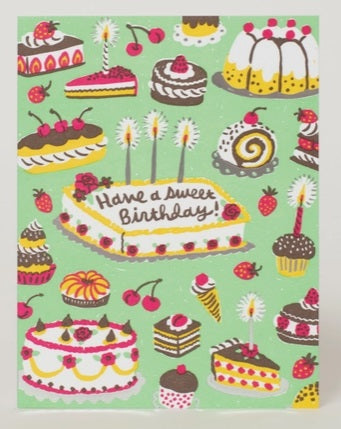 Birthday Sweets Greeting Card by Egg Press Manufacturing