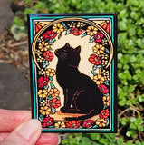 Black Cat Magnet by Sarah Angst
