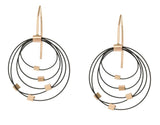 Grad Circle Hook Earrings by MPR Jewelry