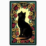 Black Cat Sticker by Sarah Angst