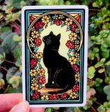 Black Cat Sticker by Sarah Angst