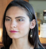Black Velvet Pearl Earrings by Vanessa Savlen