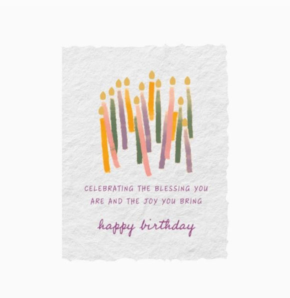 Blessing and Joy You Are Birthday Greeting Card by Paper Baristas