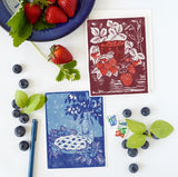 Blueberry Pie Card by Heartell Press