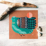 Blue Bird Print by Land & She