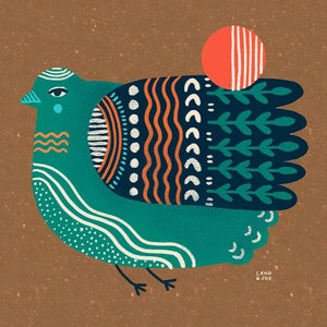 Blue Bird Print by Land & She