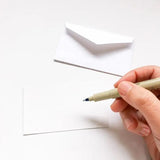 Blue Flowers Tiny Note Cards by Honeyberry Studios