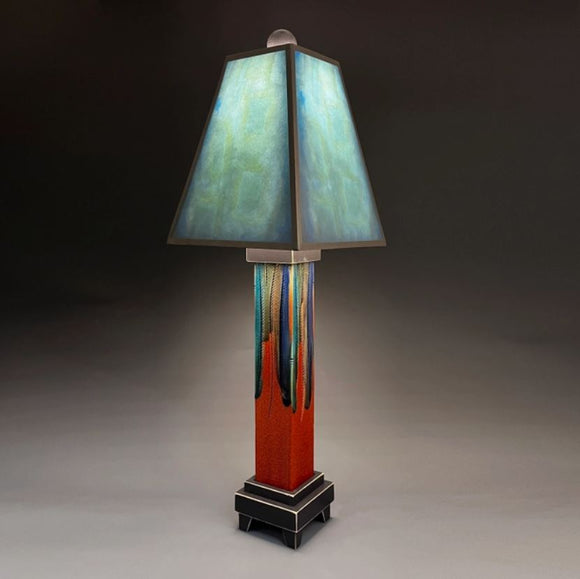 Blue Lamp by Macone Clay