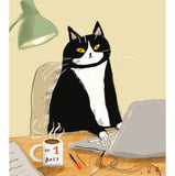 Boss Baby Cat Print by Jamie Shelman