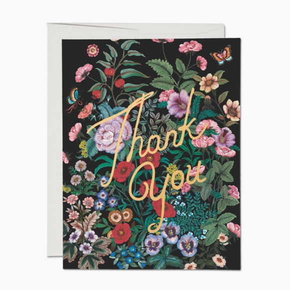 Botanical Garden Thank You Greeting Card from Red Cap Cards