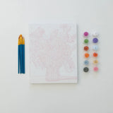 Bright Wildflower Bouquet by Lindsay Brackeen, A Mini Paint By Number Kit