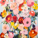Flower Bouquet Kitchen Tea Towel by Paper Baristas