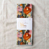 Flower Bouquet Kitchen Tea Towel by Paper Baristas