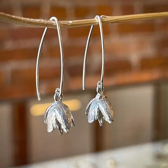 Bright Cedar Flower Drop Earring by Merzatta Jewelry