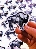 Buffalo Animus Sticker by Cat Rocketship