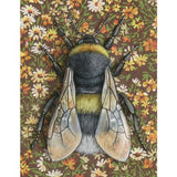 Bumblebee (Brown) Blank Greeting Card by Emily Uchytil