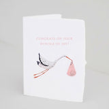 Bundle of Joy - Pink Greeting Card by Paper Baristas