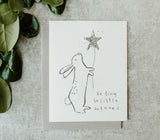 Bunny Star Baby Greeting Card by Sweet Julie Marie