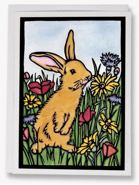 Bunny Greeting Card by Sarah Angst