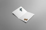 Butterfly Thank You Blank Card from Artists to Watch