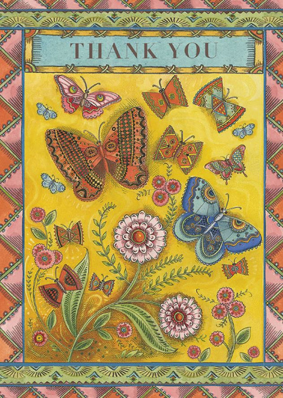 Butterfly Thank You Blank Card from Artists to Watch