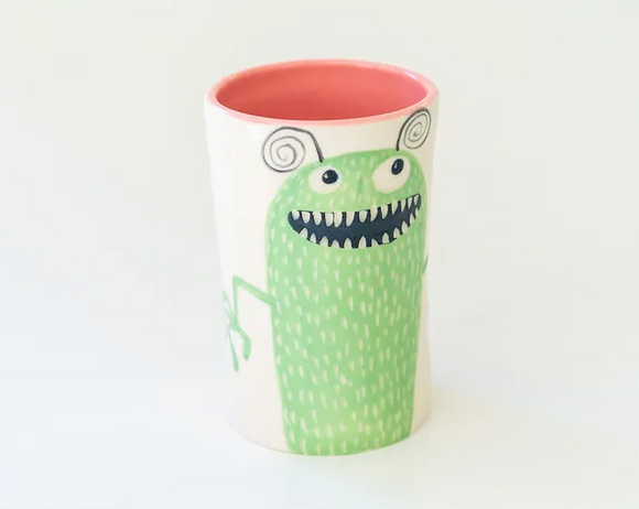 Small Cactus Green Monster Cup by Tim McMahon