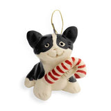 Candy Cat Ceramic "Little Guy" Ornament by Cindy Pacileo