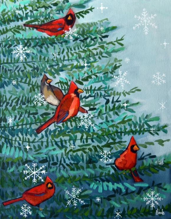 Christmas Cardinal Conclave by David Hinds