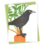 Carrot Top Grackle Card by Burdock & Bramble