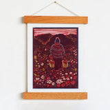 I Carry My Joy on My Right and My Sorrow on My Left Print by Heartell Press