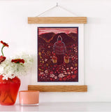 I Carry My Joy on My Right and My Sorrow on My Left Print by Heartell Press