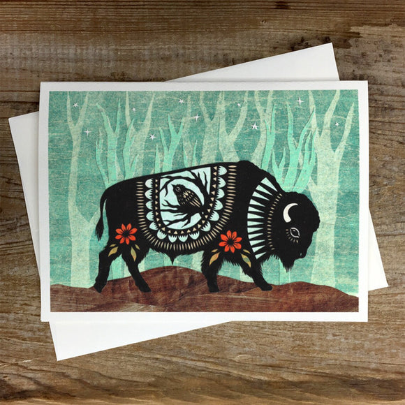 Carry Me Through The Night Greeting Card by Angie Pickman