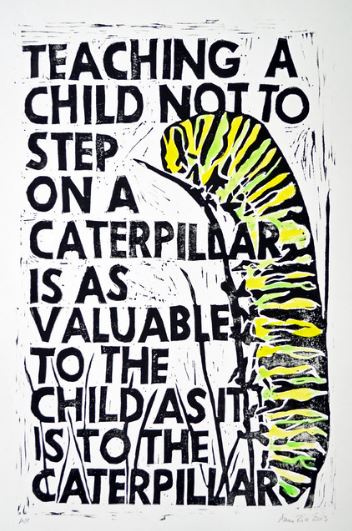 Caterpillar Print by Amy Rice