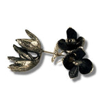 Warm Cedar Flowers Double Post Earrings by Merzatta Jewelry