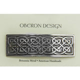 Large Celtic Hair Barrette by Oberon Design