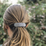 Celtic Peacock Hair Barrette by Oberon Design