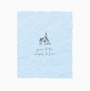 Going To The Chapel Wedding Greeting Card by Paper Baristas