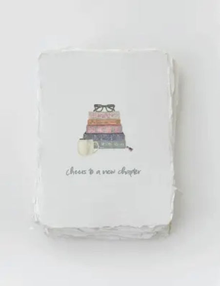 Cheers To A New Chapter Greeting Card by Paper Baristas