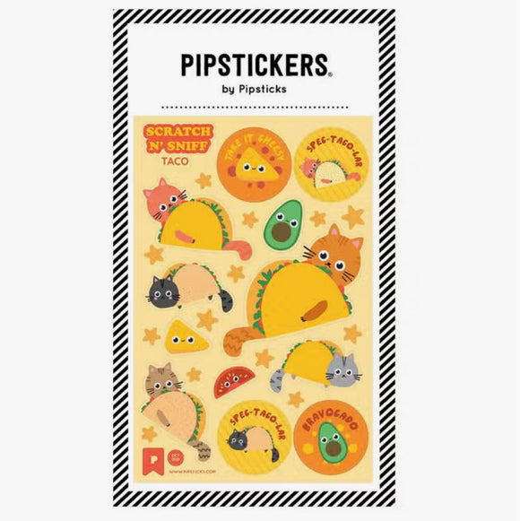 Take It Cheesy Scratch and Sniff Stickers by Pipsticks