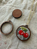 Cherries Embroidery Necklace Kit by Rikrack Embroidery