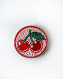 Cherries Embroidery Needle Minder by Rikrack Embroidery