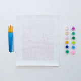 Cherry Blossoms by Hebe Studio, A Mini Paint By Number Kit