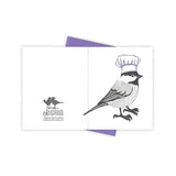 Little Chef Chickadee Card by Burdock & Bramble