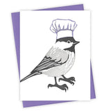 Little Chef Chickadee Card by Burdock & Bramble