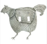 Chicken Switch Plate Cover by Leandra Drumm Designs