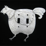 Chicken Switch Plate Cover by Leandra Drumm Designs