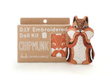 Chipmunk Embroidery Kit by Kiriki Press